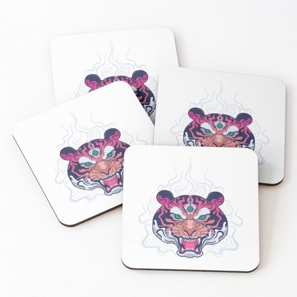 Item preview, Colourful Mythical Tiger Head designed and sold by sasigifts.