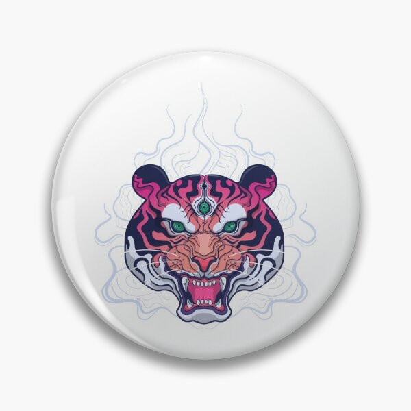 Item preview, Colourful Mythical Tiger Head designed and sold by sasigifts.