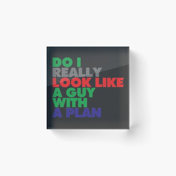 Item preview, Do I Really Look like a Guy with a Plan! Heath Ledger  Joker Quote designed and sold by Nadheesh.