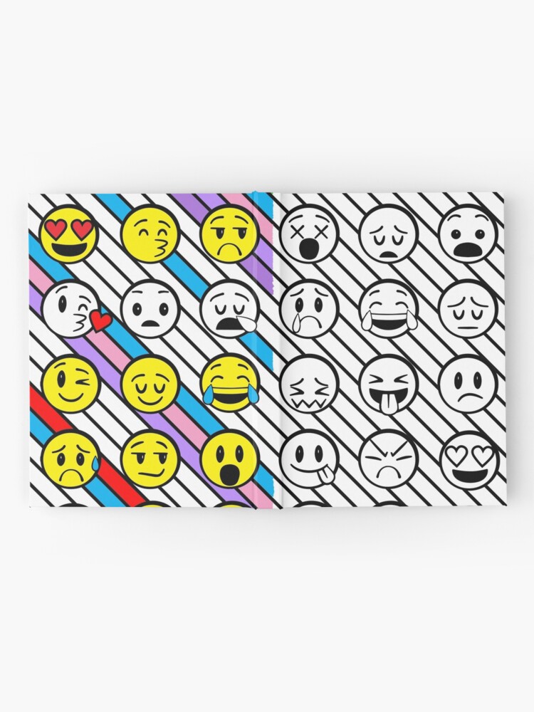 Emoji Faces Coloring Book Art Spiral Notebook for Sale by DaniKates