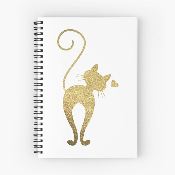 Item preview, Golden foil effect - cat silhouette designed and sold by artisanobscure.