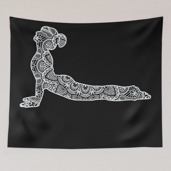 Item preview, Yoga asana yoga position in mandala style designed and sold by bernd49.
