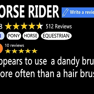 Artwork thumbnail, HORSE RIDER REVIEW by onemoormove