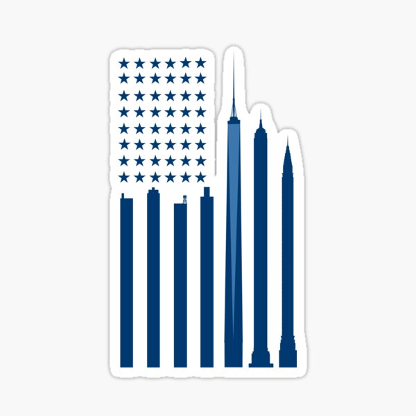 NYC flag USA Sticker