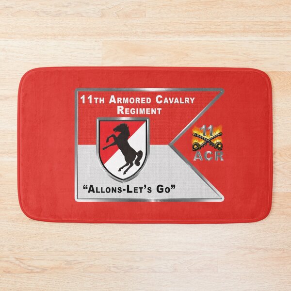 Item preview, 11th Armored Cavalry Regiment “Black Horse” Guidon designed and sold by SoldierAlways.