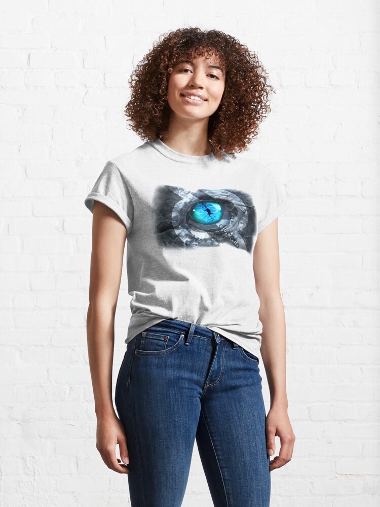 Thumbnail 4 of 7, Classic T-Shirt, Decred the Armored Lizard © (Design timestamped by https://timestamp.decred.org/) designed and sold by OfficialCryptos.