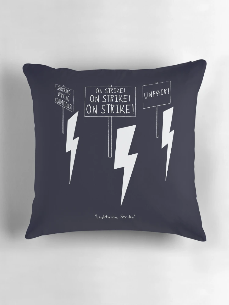 Thumbnail 3 of 4, Pillow, Lightning Strike [Roufxis-Rb] designed and sold by RoufXis.
