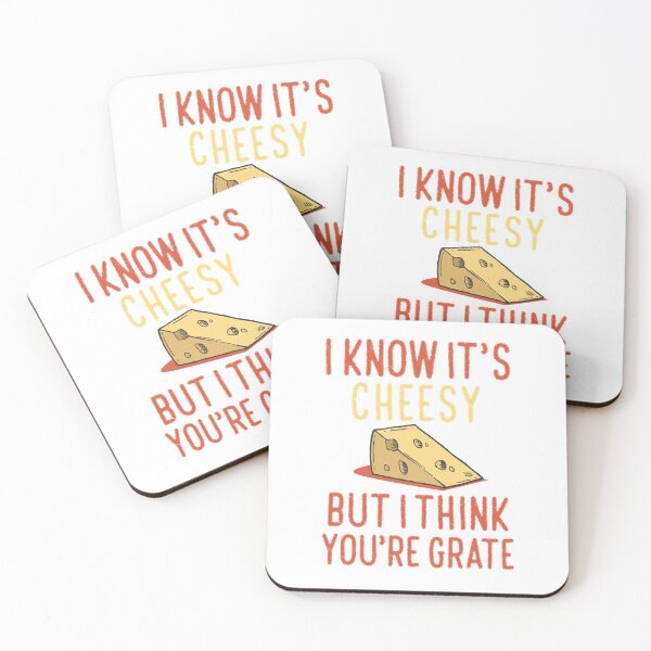 Item preview, I Know It's Cheesy But I Think You're Grate, Funny Baking Humor, Best Cheese Lover Gift designed and sold by UMED :).