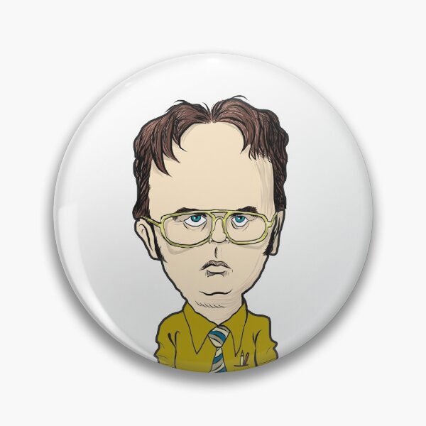 Item preview, Dwight Schrutte caricature designed and sold by BatemanBranding.