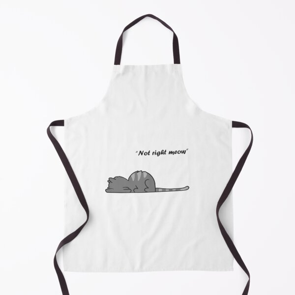 Item preview, "Not right meow" - Cat designed and sold by G & R.