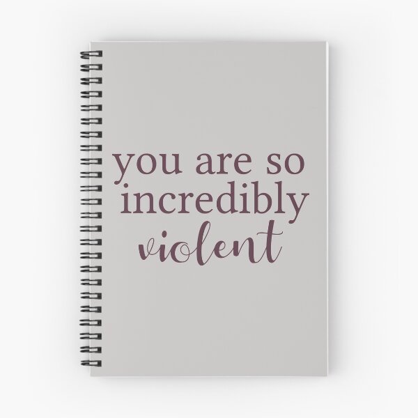 Item preview, From Blood and Ash - Incredibly Violent Quote designed and sold by Kat-Kreations.
