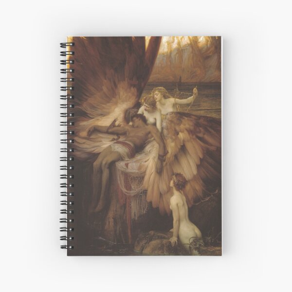 Painting Prints on Awesome Products,  Herbert Draper - The Lament for Icarus Spiral Notebook