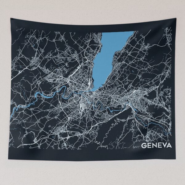 Item preview, Streets of Geneva designed and sold by ZionicArt.