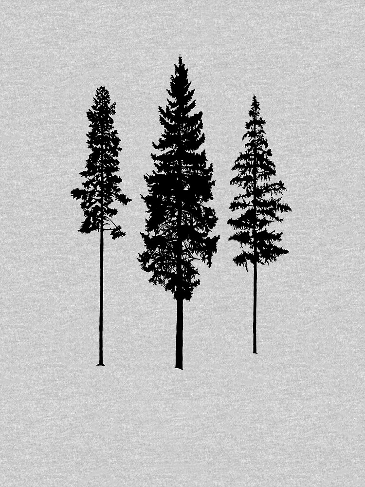 Minimalist Skinny Pine Trees by fighting4nature