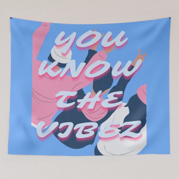 Item preview, 'You know the vibes'blue and pink aestethic  designed and sold by MynameisRafe.
