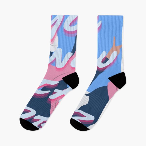 Item preview, 'You know the vibes'blue and pink aestethic  designed and sold by MynameisRafe.