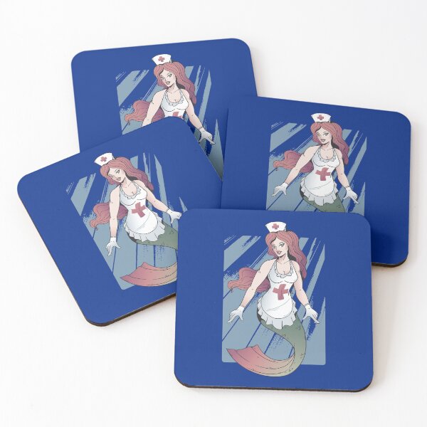 Item preview, Mermaid Nurse designed and sold by Piztees.