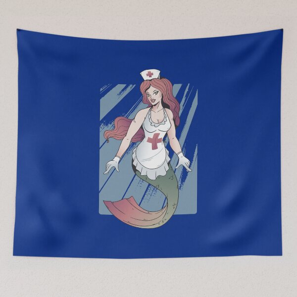 Item preview, Mermaid Nurse designed and sold by Piztees.
