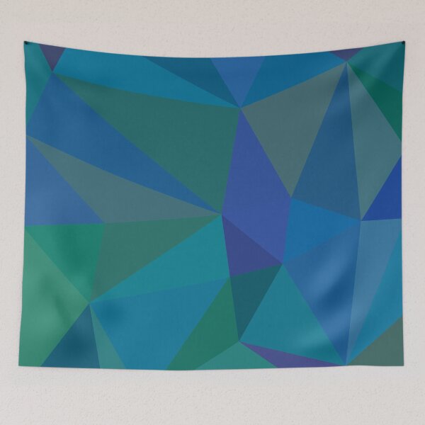 Item preview, Blue low poly background designed and sold by Iryna Pakhomova.