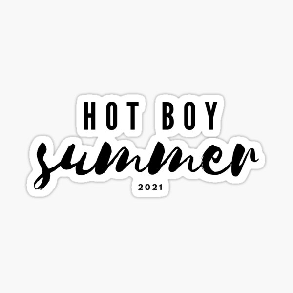"Hot Boy Summer" Sticker for Sale by BHappies Redbubble