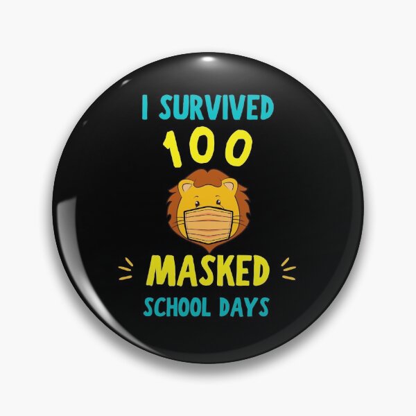 Item preview, I Survived 100 Masked School Days Lion 100 Days Of School designed and sold by YourgiftShop.