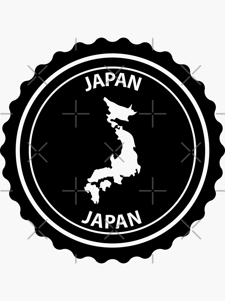 "Japan stamp" Sticker for Sale by Danler Redbubble