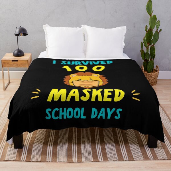 Item preview, I Survived 100 Masked School Days Lion 100 Days Of School designed and sold by YourgiftShop.