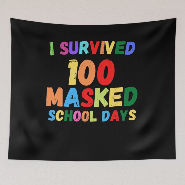 Item preview, I Survived 100 Masked School Days Vintage designed and sold by YourgiftShop.