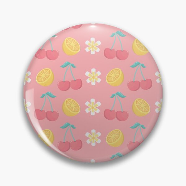 Item preview, Cherries And Flowers Seamless Pattern designed and sold by chulitad.