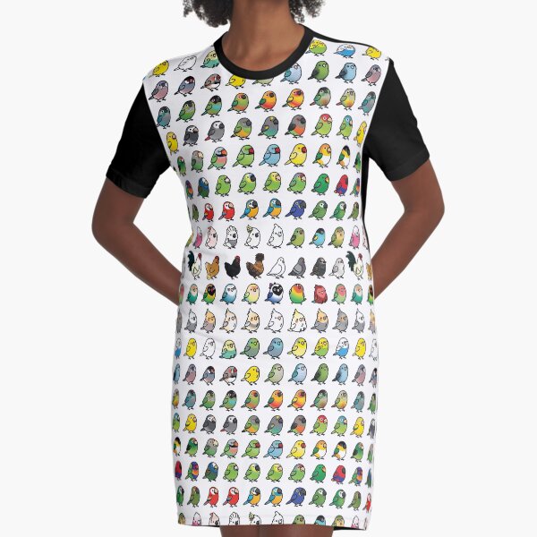 Everybirdy Collection Graphic T-Shirt Dress