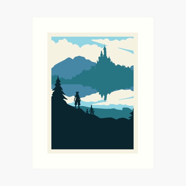 Item preview, Kingdom Hearts - Style de voyage minimaliste - Art du jeu vidéo designed and sold by PopCultArcade.
