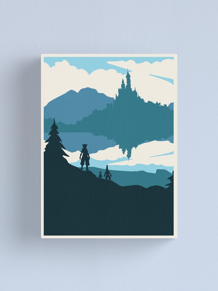 "Kingdom Hearts Minimalist Travel Style Video Game Art" Canvas