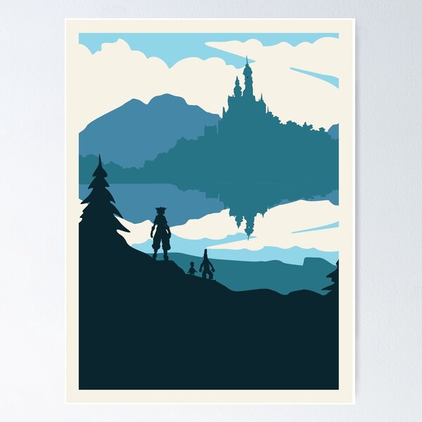 Artikel-Vorschau von Kingdom Hearts - Minimalistischer Reisestil - Videospielkunst, designt und verkauft von PopCultArcade.