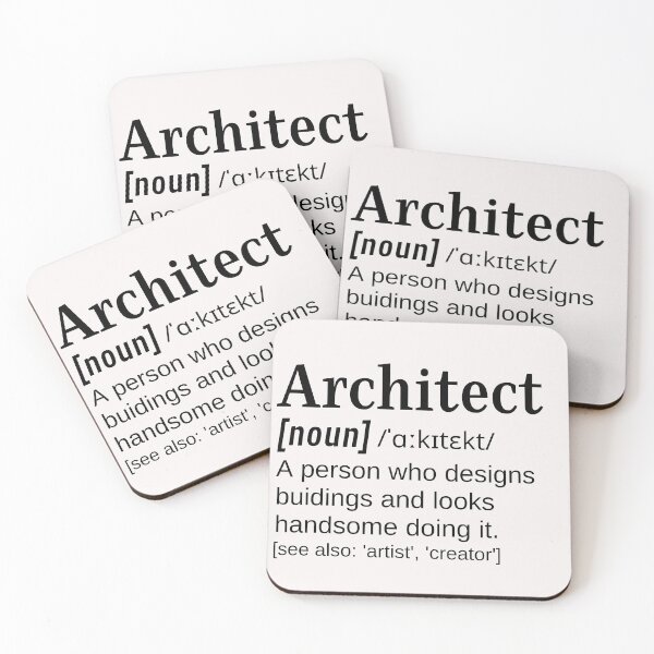 Item preview, Male Handsome Architect Funny Definition Designs Buildings designed and sold by DefinitionX.