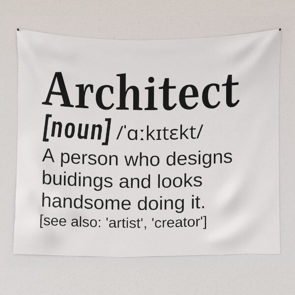 Item preview, Male Handsome Architect Funny Definition Designs Buildings designed and sold by DefinitionX.