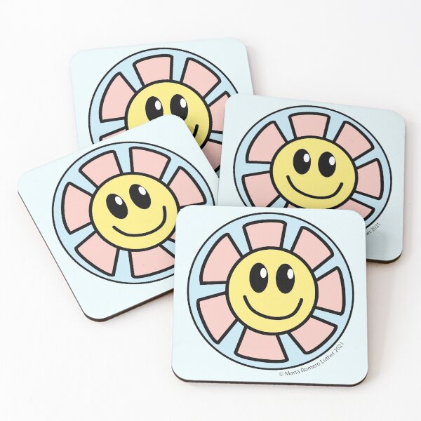 Item preview, Primary Colors Pastel Happy Flower designed and sold by mariameep.
