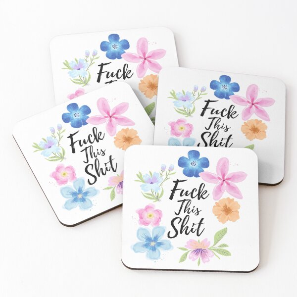Item preview, Fuck This Shit Floral designed and sold by DeeXdesigns.