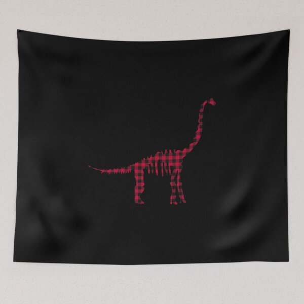 Artikelvorschau, Roter Karierter Brachiosaurus Dinosaurier Skelett Geschenk entworfen und verkauft von leofel.