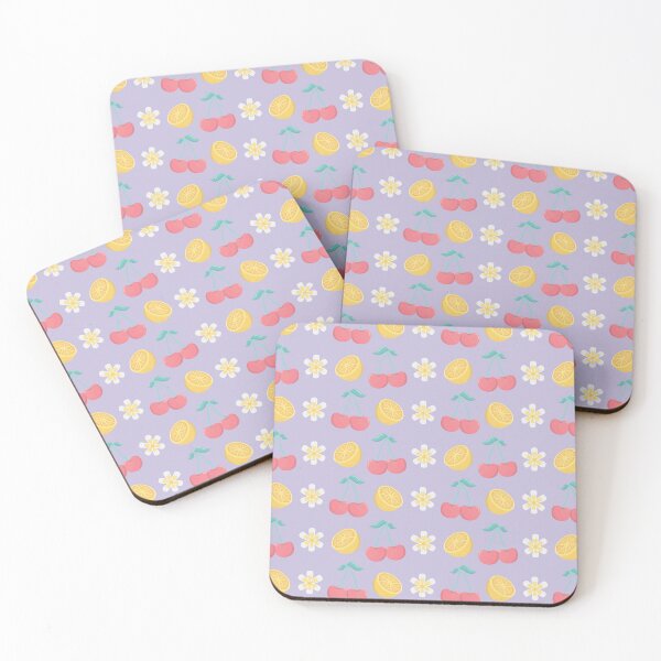 Item preview, Cherries And Flowers Seamless Pattern designed and sold by chulitad.
