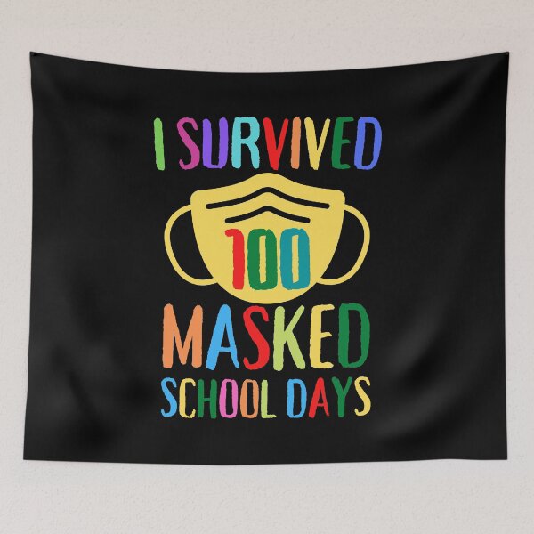 Item preview, I Survived 100 Masked School Days Mask 100 Days Of School designed and sold by YourgiftShop.