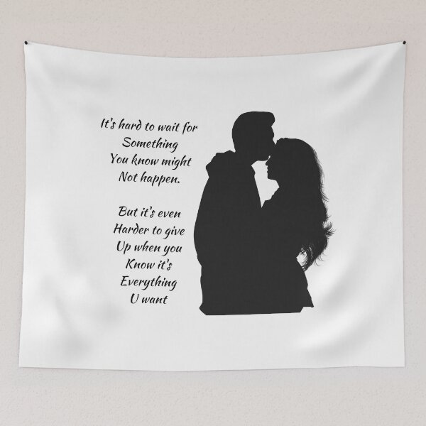 Item preview, Couple Silhouette Lost Love Quotes  designed and sold by Yurii Novosad.