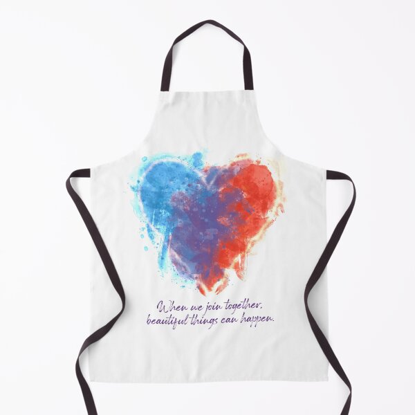 Item preview, Watercolor Red & Blue Heart with Message designed and sold by SassMonkey.