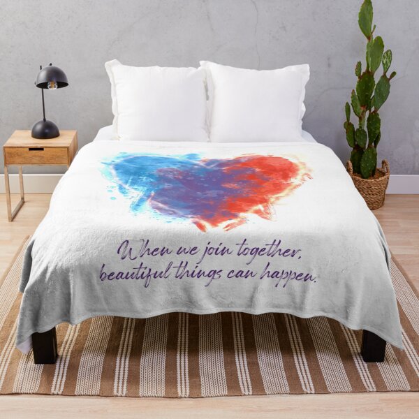 Item preview, Watercolor Red & Blue Heart with Message designed and sold by SassMonkey.