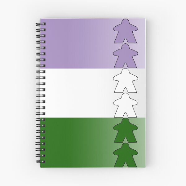 Item preview, Genderqueer Pride (Minimal Meeple Edition) designed and sold by BasiliskOnline.