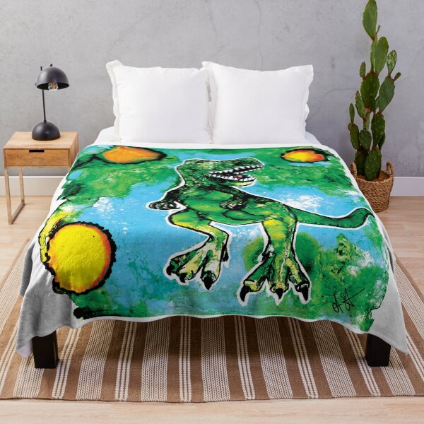 Item preview, alcohol ink dinosaur designed and sold by Clare Symington.