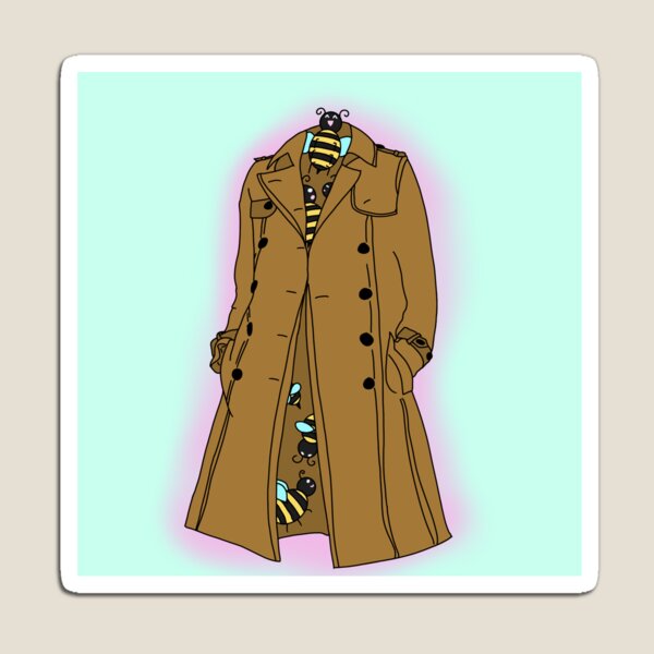 Item preview, Abejas en un abrigo (con fondo) designed and sold by BeesInACoat.
