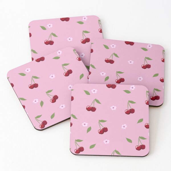 Item preview, Cherries And Flowers Seamless Pattern designed and sold by chulitad.