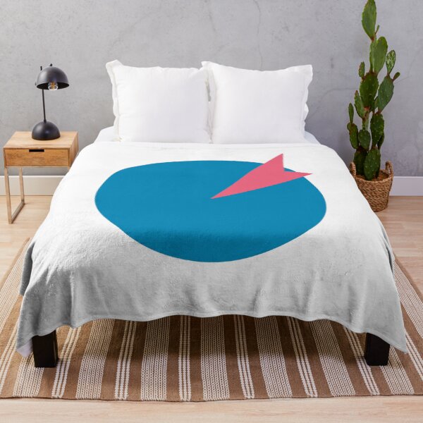 Item preview, Hot Coral into Blue Circle - Geometric designed and sold by chazmundo.