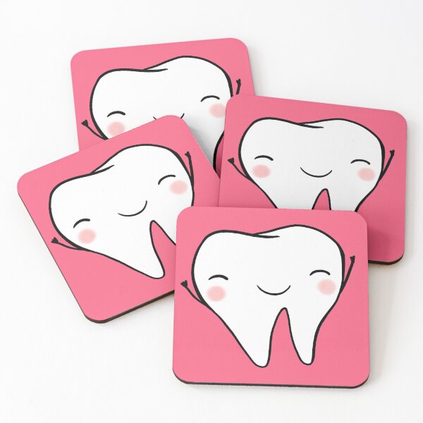 Item preview, Happy Tooth (pink) designed and sold by Happimola Designs.