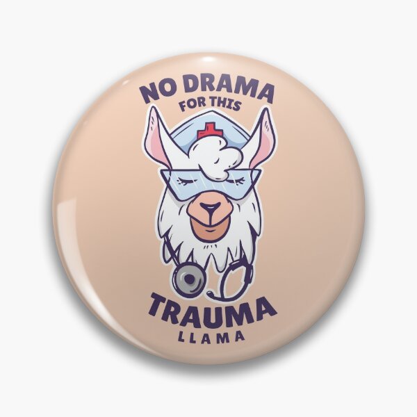 Item preview, No Drama for this trauma llama nurse designed and sold by Piztees.